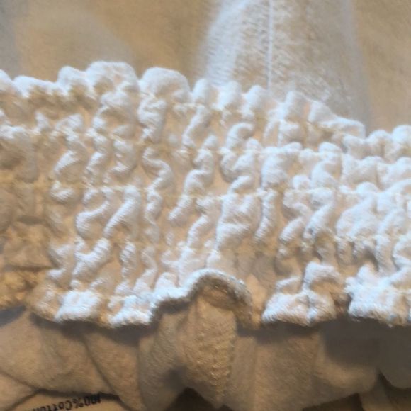 High Rise Wide Leg Pants White Size XXL Beach cover up/ PJ's /100% Cotton - Picture 10 of 14